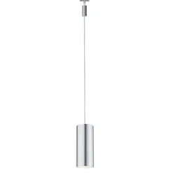LED-riippuvalaisin URail Barrel Ø 85x170 mm mattakromi/alumiini