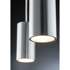 LED-riippuvalaisin URail Barrel Ø 85x170 mm mattakromi/alumiini