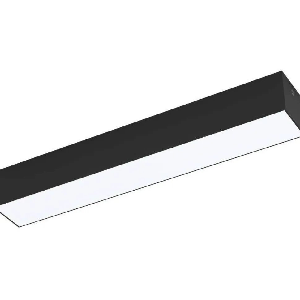 LED-seinä-/kattovalaisin Eglo Salitta, ulos, musta/valkoinen, 38cm, 9W