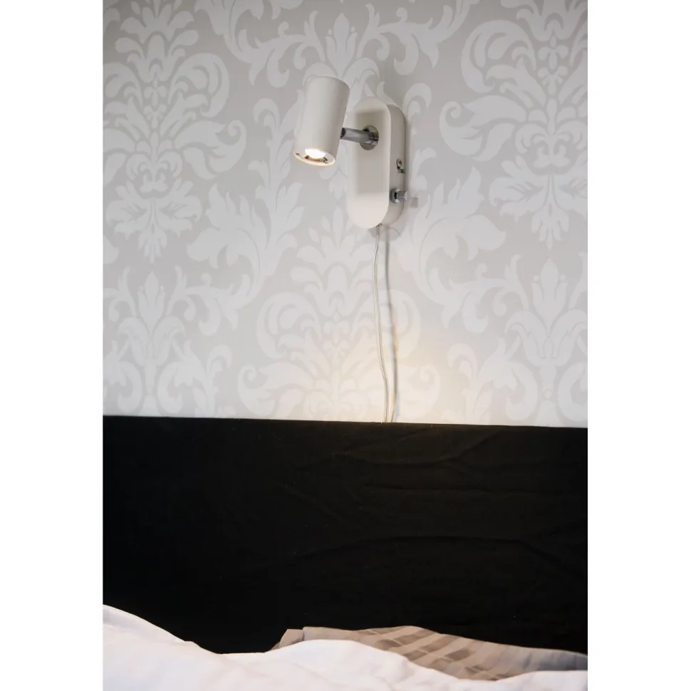 LED-seinäspotti Aneta Lighting Gusto valkoinen/kromi himmennettävä