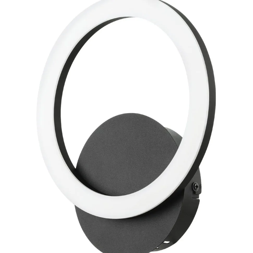 LED-Seinävalaisin Eglo connect.z Parrapos-z 12W 20x24cm musta/valkoinen