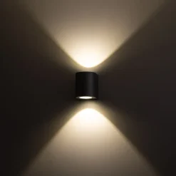 LED-seinävalaisin FTLIGHT Diva, 2x5W, 4000K, 105x105x90mm, musta