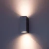 LED-seinävalaisin FTLIGHT Diva, GU10, IP44, tummanharmaa