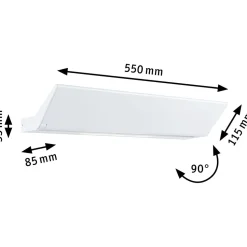LED-seinävalaisin Paulmann Ranva, Smart Home Zigbee 3.0, säädettävä värilämpötila, himmennettävä, mattavalkoinen