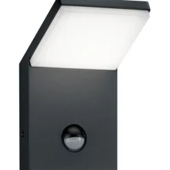 LED-seinävalaisin Pearl 100x105x160 mm antrasiitti liiketunnistimella