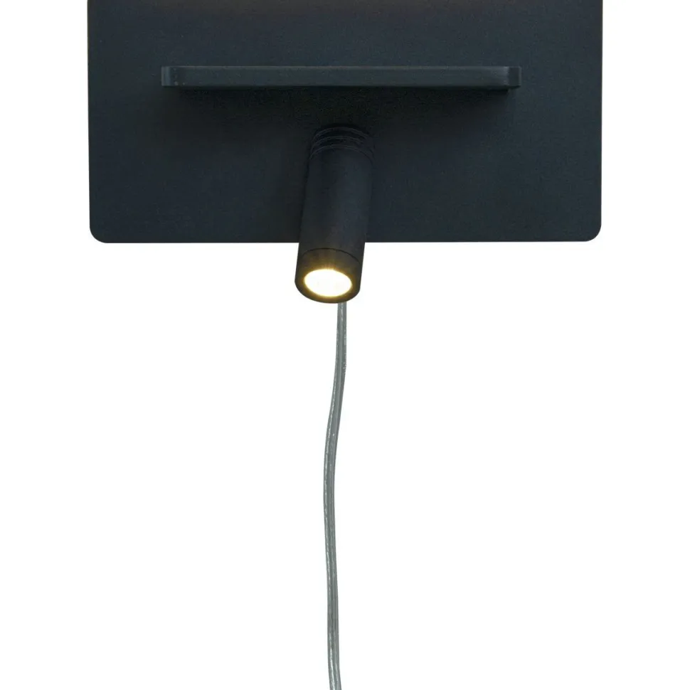 LED-seinävalaisin Aneta Lighting Cargador, musta