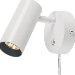 LED-seinävalaisin Aneta Lighting Concord, himmennettävä, musta