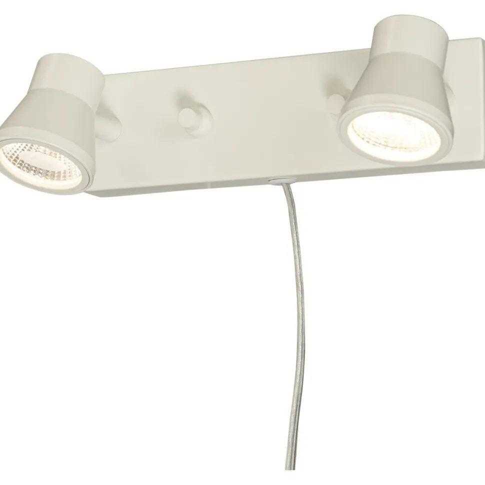 LED-seinävalaisin Aneta Lighting Pluto 2-osainen, valkoinen