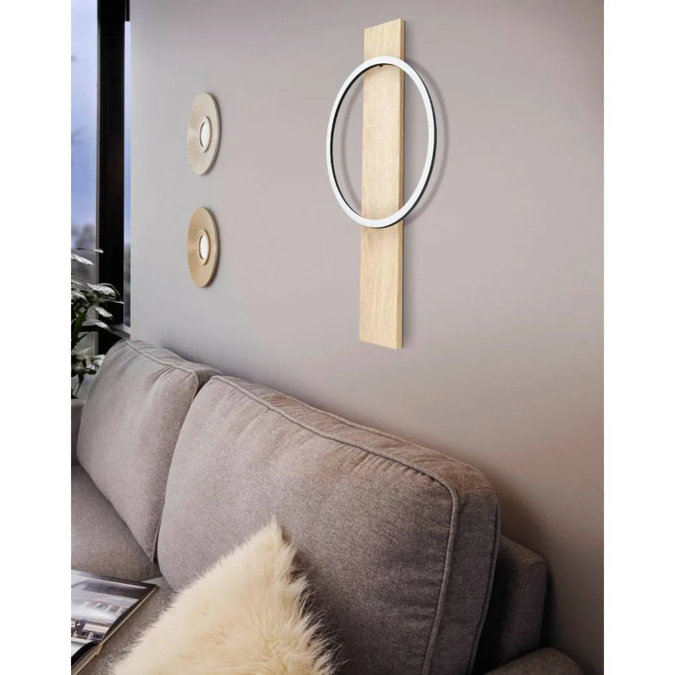LED-Seinävalaisin Eglo Boyal 56cm puu