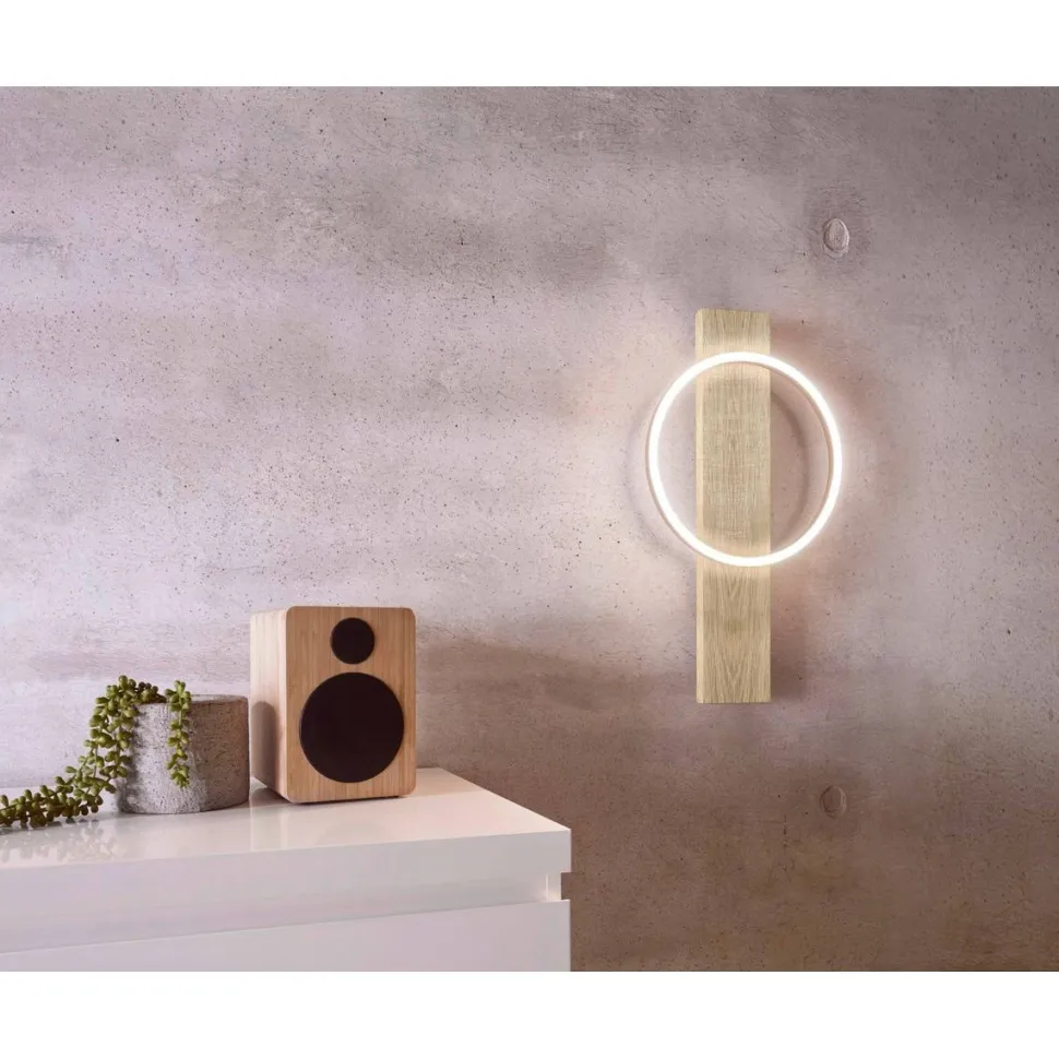 LED-Seinävalaisin Eglo Boyal 56cm puu