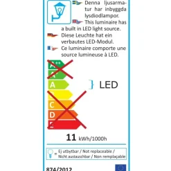 LED-Seinävalaisin Konstsmide Andria 7861-370 8W tummanharmaa