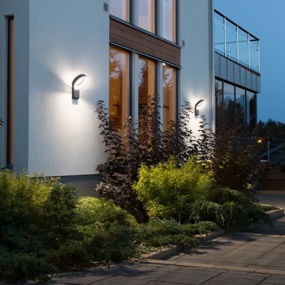 LED-seinävalaisin Konstsmide Asti 7273-370 260x235x355 mm antrasiitti