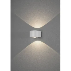 LED-seinävalaisin Konstsmide Gela 2x6W ylös/alas valkoinen