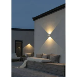 LED-seinävalaisin Konstsmide Gela 2x6W ylös/alas valkoinen