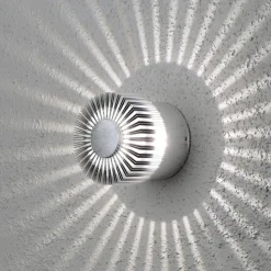 LED-seinävalaisin Konstsmide Monza 7900-310 Ø 90x80 mm alumiini