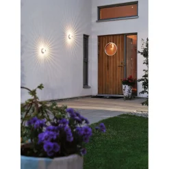 LED-seinävalaisin Konstsmide Monza 7900-310 Ø 90x80 mm alumiini