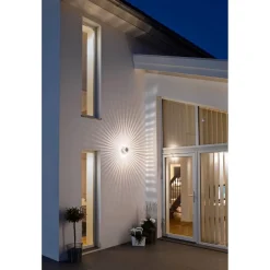 LED-seinävalaisin Konstsmide Monza 7932-310 Ø 150x105 mm alumiini