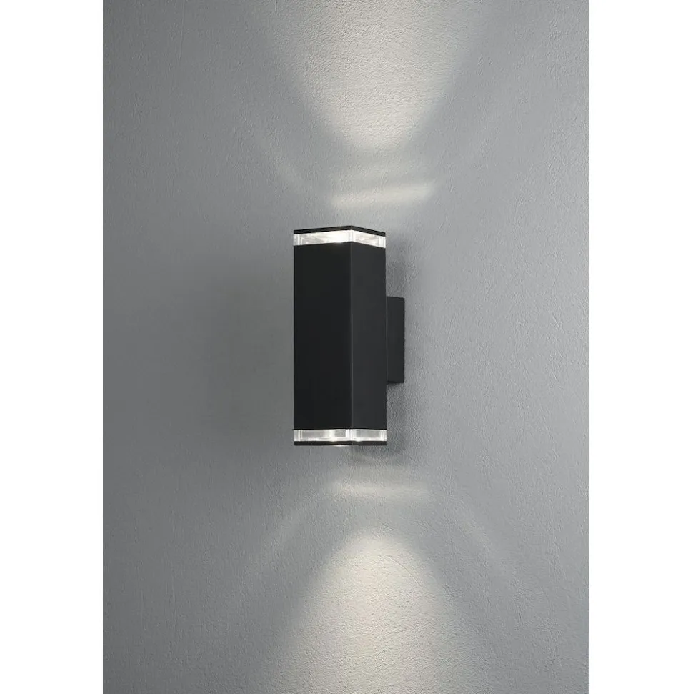 LED-Seinävalaisin Konstsmide Pollux 407-750 2xGU10 musta