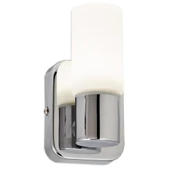 LED-seinävalaisin Limente Puro 70x80x125 mm kromi valkoinen