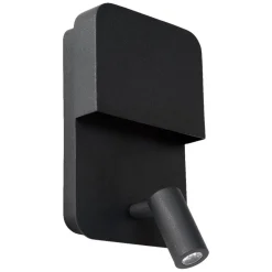 LED-seinävalaisin Lucide Boxer 2x5W musta