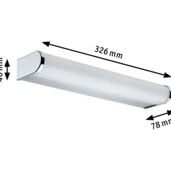 LED-seinävalaisin Paulmann Arneb, IP44, 3000K, valkoinen