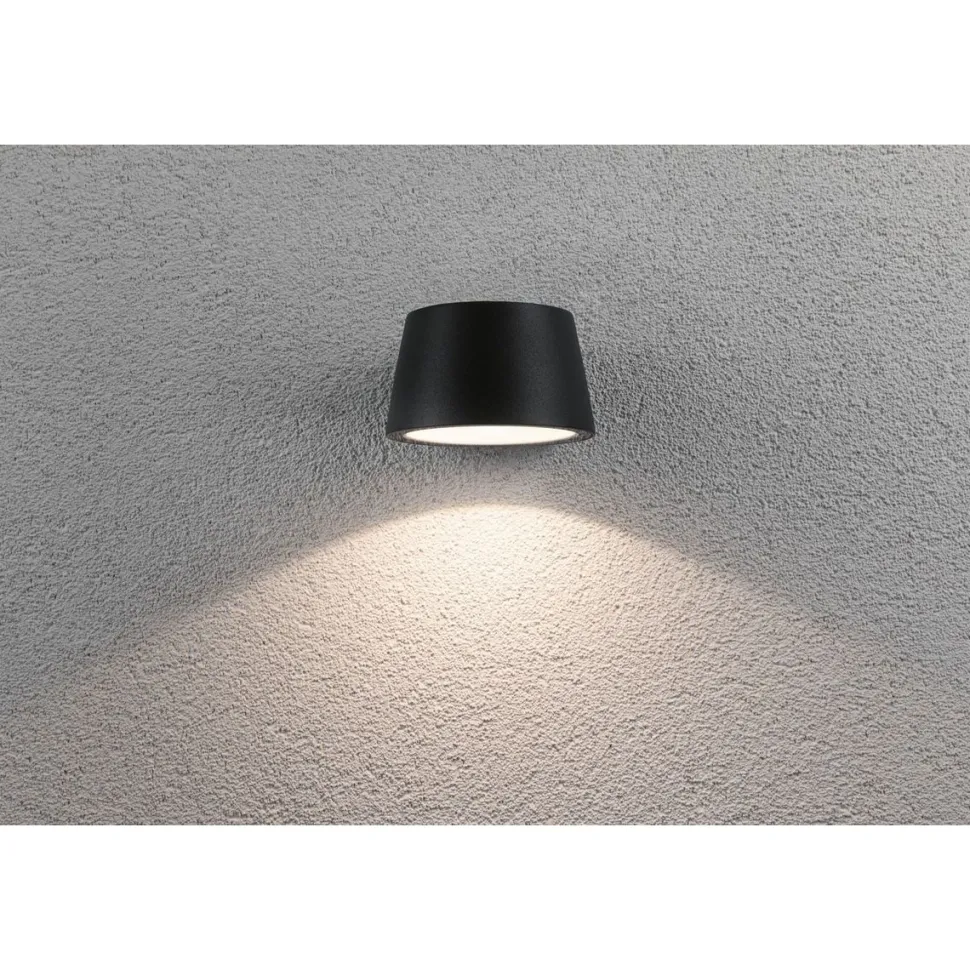 LED-Seinävalaisin Paulmann Capea 56mm tummanharmaa