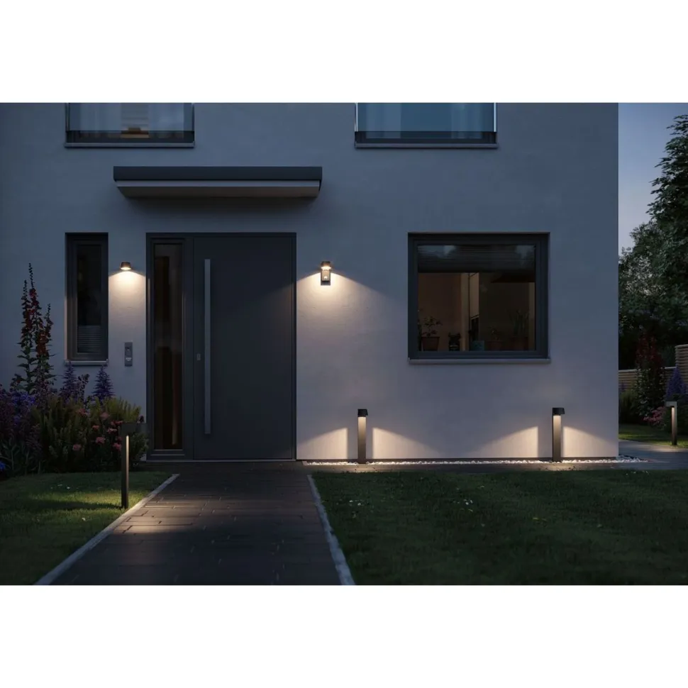 LED-Seinävalaisin Paulmann Capea 56mm tummanharmaa