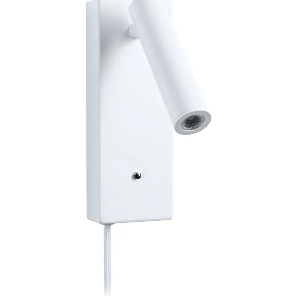 LED-seinävalaisin Paulmann Hulda, Hulda, USB C, 3000K, 130lm, 2.5W, himmennettävä, mattavalkoinen