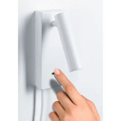 LED-seinävalaisin Paulmann Hulda, Hulda, USB C, 3000K, 130lm, 2.5W, himmennettävä, mattavalkoinen