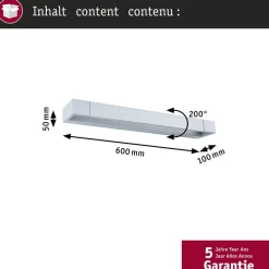 LED-seinävalaisin Paulmann Lucille 60cm IP44 2700K himmennettävä, eri vaihtoehtoja