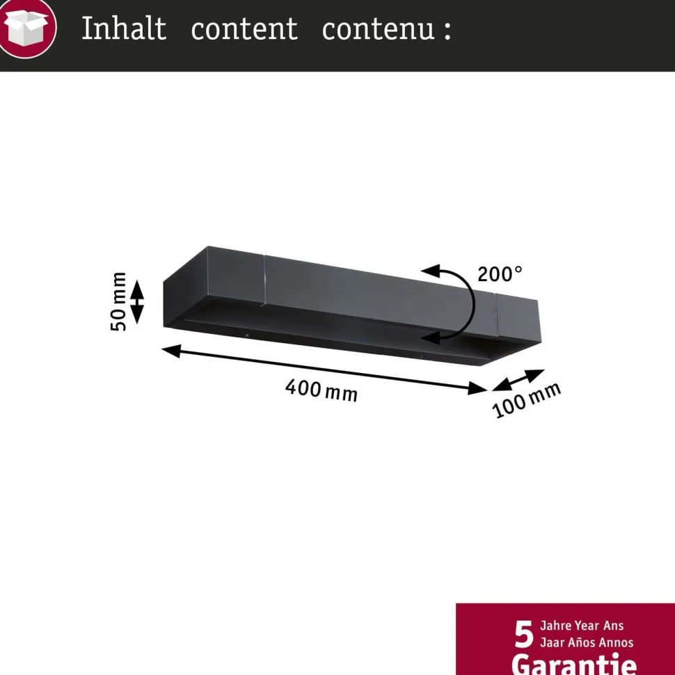 LED-seinävalaisin Paulmann Lucille 60cm IP44 2700K himmennettävä, eri vaihtoehtoja