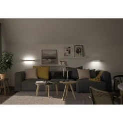 LED-seinävalaisin Paulmann Lucille, 40cm, IP44, 2700K, himmennettävä, valkoinen