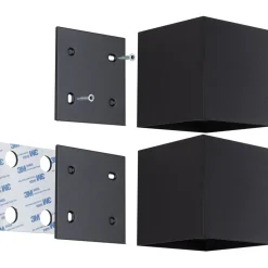 LED-seinävalaisin Paulmann Nyara, IP44, 3000K, 100x100mm, 2x1W / 1W, akkukäyttöinen, hämäräohjattu liiketunnistin (HF), valkoinen