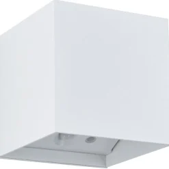 LED-seinävalaisin Paulmann Nyara, IP44, 3000K, 100x100mm, 2x1W / 1W, akkukäyttöinen, hämäräohjattu liiketunnistin (HF), valkoinen