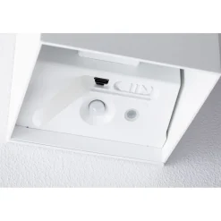 LED-seinävalaisin Paulmann Nyara, IP44, 3000K, 100x100mm, 2x1W / 1W, akkukäyttöinen, hämäräohjattu liiketunnistin (HF), valkoinen