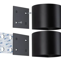 LED-seinävalaisin Paulmann Nyora, IP44, 3000K, 135x120mm, 2x1W / 1W, akkukäyttöinen, hämäräohjattu liiketunnistin (HF), valkoinen
