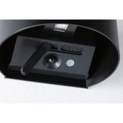 LED-seinävalaisin Paulmann Nyora, IP44, 3000K, 135x120mm, 2x1W / 1W, akkukäyttöinen, hämäräohjattu liiketunnistin (HF), valkoinen