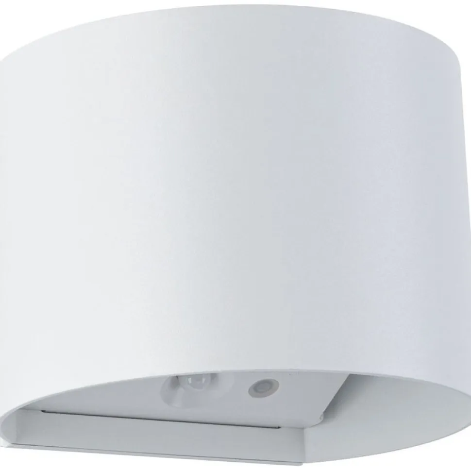 LED-seinävalaisin Paulmann Nyora, IP44, 3000K, 135x120mm, 2x1W / 1W, akkukäyttöinen, hämäräohjattu liiketunnistin (HF), valkoinen