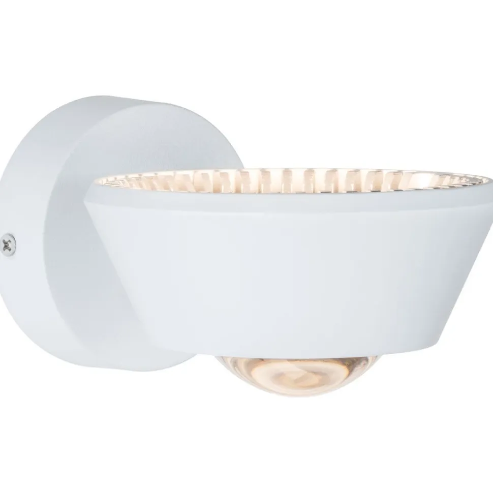 LED-seinävalaisin Paulmann Sabik, IP44, 2700K, himmennettävä, mattavalkoinen