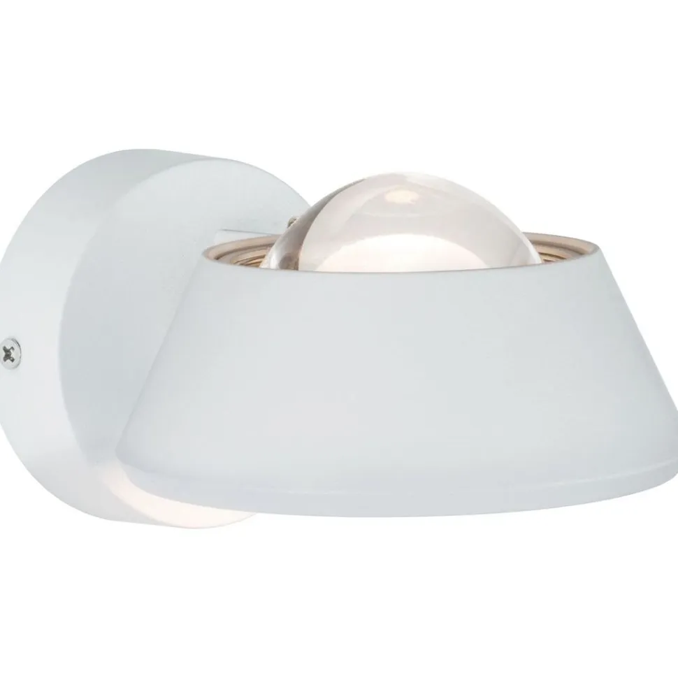 LED-seinävalaisin Paulmann Sabik, IP44, 2700K, himmennettävä, mattavalkoinen