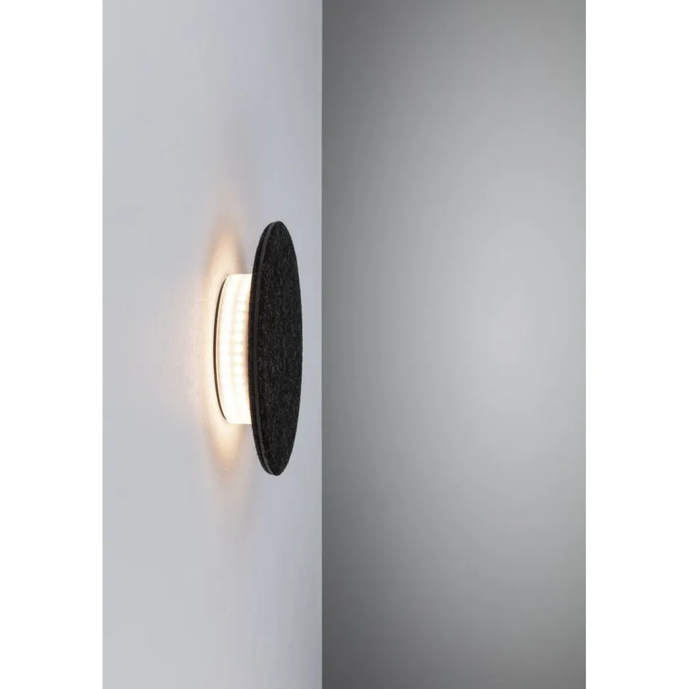 LED-seinävalaisin Paulmann Tulga Ø20cm 2700K 1000lm 15W 3-Step-Dim himmennettävä antrasiitti