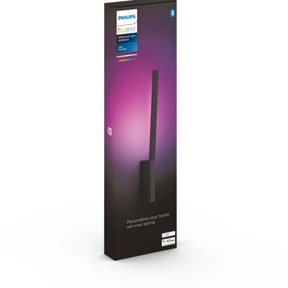 LED-seinävalaisin Philips Hue Liane 12W IP20 musta
