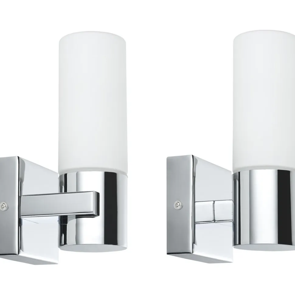LED-seinävalaisinsetti Gemini 195x85x105 mm 2 kpl kromi IP44