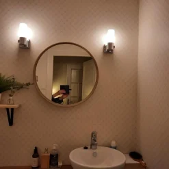 LED-seinävalaisinsetti Gemini 195x85x105 mm 2 kpl kromi IP44