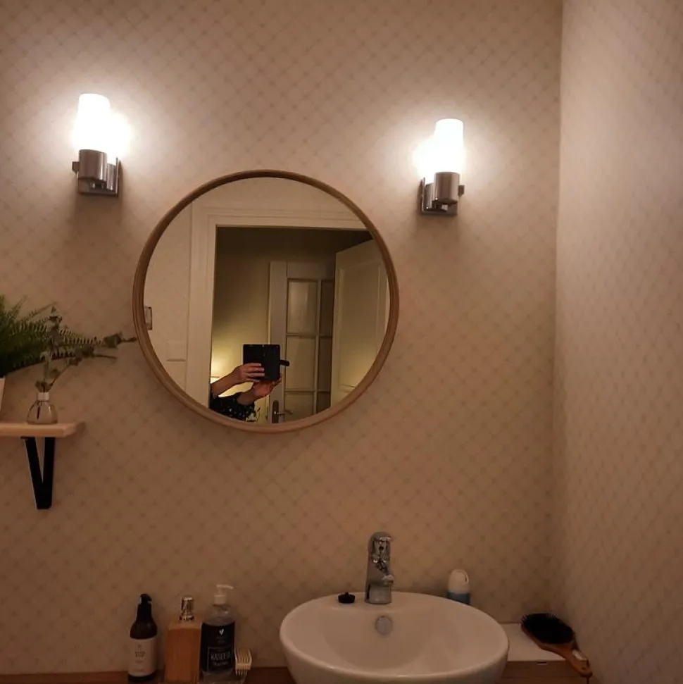 LED-seinävalaisinsetti Gemini 195x85x105 mm 2 kpl kromi IP44