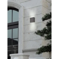 LED-seinävalaisin Thames 140x50x140 mm ylös/alas antrasiitti