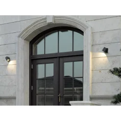 LED-seinävalaisin Tiber 70x100x100 mm suunnattava antrasiitti