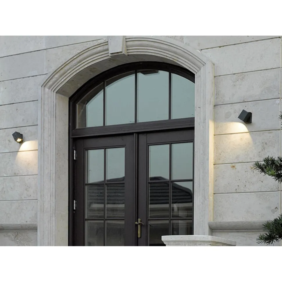 LED-seinävalaisin Tiber 70x100x100 mm suunnattava antrasiitti