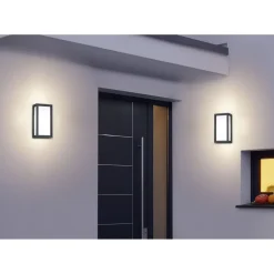 LED-seinävalaisin Timok 150x100x285 mm antrasiitti
