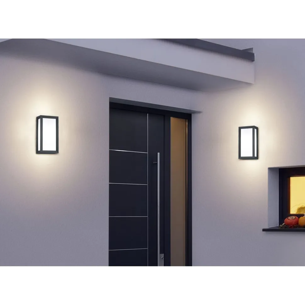 LED-seinävalaisin Timok 150x100x285 mm antrasiitti